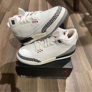 Air Jordan 3 Retro ‘White Cement Reimagined’ Size 4.5Y Brand New✅